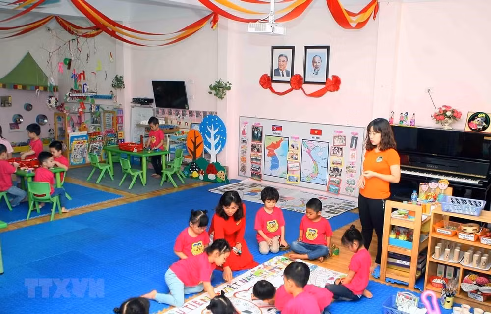 Vietnam-République de Corée : Echange entre deux écoles maternelles ảnh 1