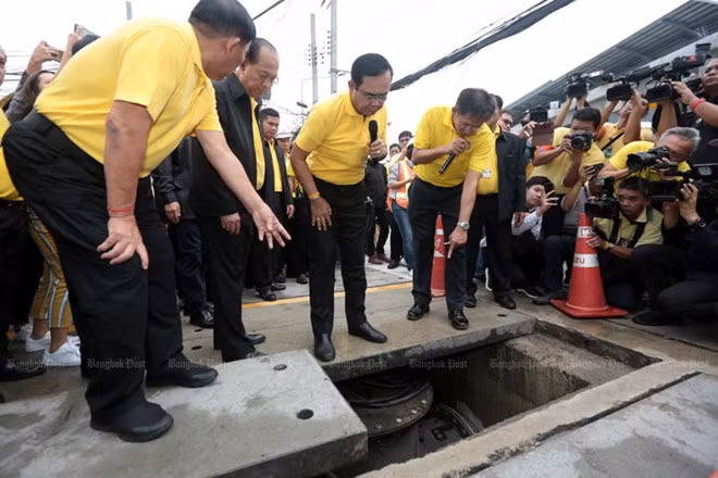 La Thaïlande construit des réservoirs d'eau souterrains à Bangkok face aux inondations ảnh 1