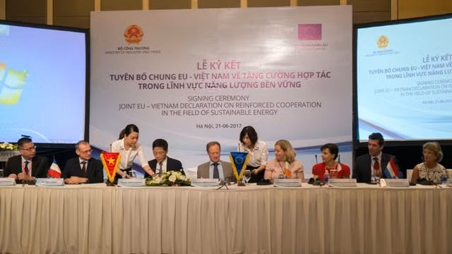 Signature d'une Déclaration commune sur la coopération dans les énergies durables ảnh 1