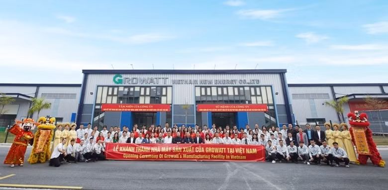 Le producteur d'onduleurs Growatt inaugure une usine à Hai Phong ảnh 1 Le producteur d'onduleurs Growatt inaugure une usine à Hai Phong ảnh 1