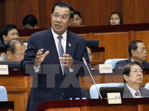 Cartes du Cambodge: Hun Sen avertit de l'emploi de la méthode forte ảnh 1
