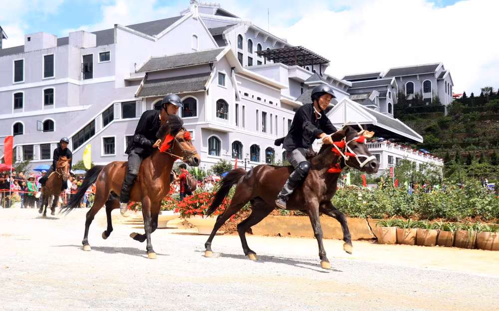 Lao Cai : Ouverture de la course hippique «Sabots de chevaux dans les nuages» ảnh 1