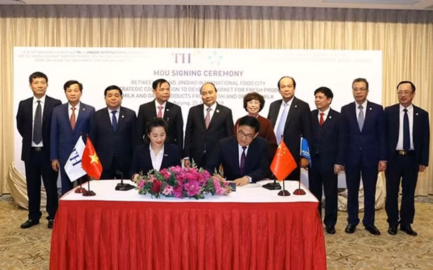 Premier lot de produits laitiers vietnamiens exporté vers la Chine ảnh 2