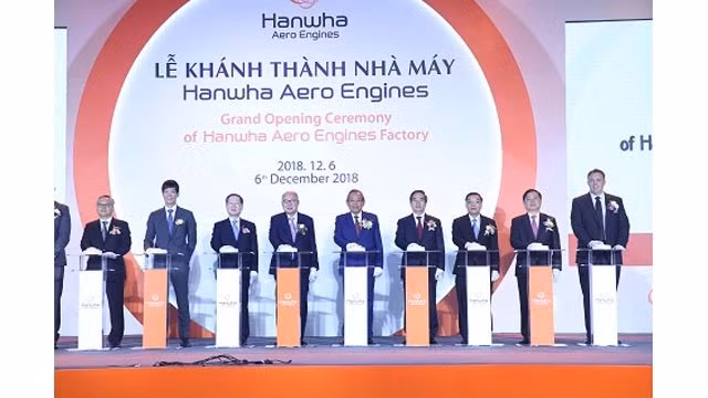Inauguration de l’usine Hanwha Aero Engines à Hanoï ảnh 1