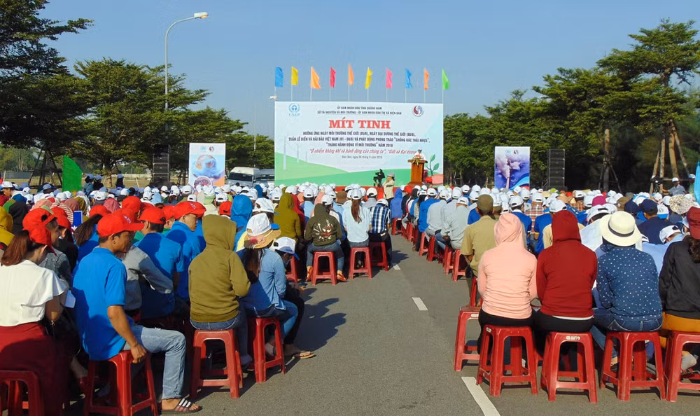 Quang Nam : meeting en écho à la Journée mondiale de l'environnement 2019 ảnh 1