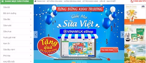 Lancement du magasin en ligne de Vinamilk ảnh 1 Lancement du magasin en ligne de Vinamilk ảnh 1