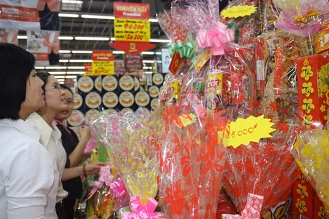Les paniers cadeaux sont remplis à 90% de produits vietnamiens ảnh 1