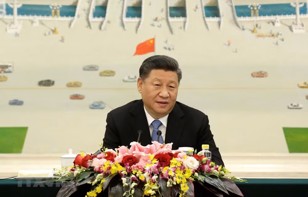 Le président chinois affirme le développement des relations avec le Vietnam ảnh 1 Le président chinois affirme le développement des relations avec le Vietnam ảnh 1