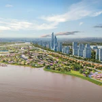 Perspective du projet d’investissement et de construction de l’Axe de l’avenue paysagère du fleuve Rouge. Photo: VNA