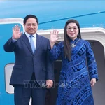 Le Premier ministre Pham Minh Chinh et son épouse, Le Thi Bich Tran. Photo: VNA