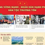 La page spécialisée de la VNA dédiée à la protection des fondements idéologiques du Parti, intitulée « Happy Vietnam ». Photo: VNA