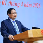 Le Premier ministre Pham Minh Chinh lors de la conférence. Photo: VNA
