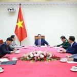 Le Premier ministre Pham Minh Chinh lors de son entretien avec son homologue malaisien.