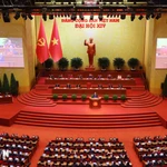 Lors de 14e Congrès national du PCV. Photo: VNA