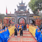 Rituel des offrandes lors de la fête de Co Loa 2026. Photo : VNA