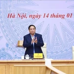 Le Premier ministre Pham Minh Chinh préside la sixième réunion du Comité national de pilotage de la mise en œuvre des engagements du Vietnam pris lors de la COP26. Photo: VNA