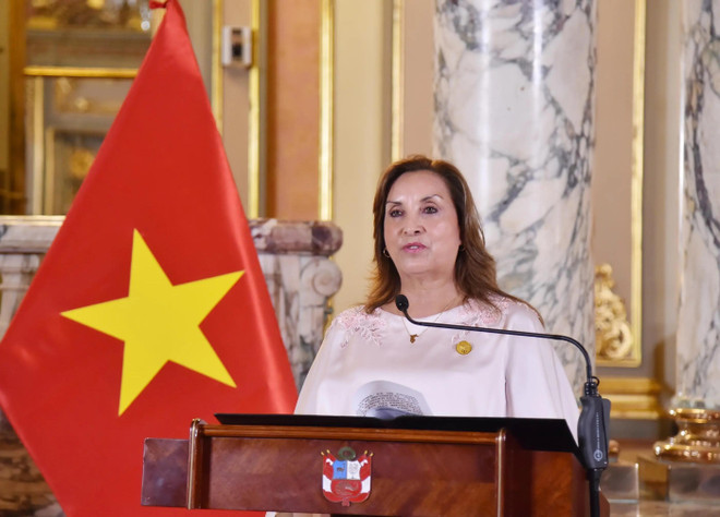 La présidente péruvienne, Dina Ercilia Boluarte Zegarra. Photo: VNA 1.webp