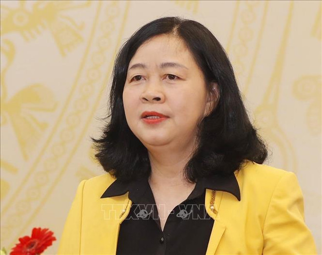 Bui Thi Minh Hoai, secrétaire du Comité central, présidente de la Commission de mobilisation des masses du Comité central. Photo: VNA 1.jpg
