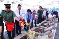  Inhumation des restes de neuf soldats morts pour la Patrie
