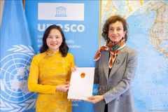 L'ambassadrice vietnamienne présente ses lettres de créance à la directrice générale de l'UNESCO