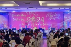 Ambiance du Nouvel An lunaire 2024 dans la province thaïlandaise d'Udon Thani