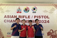 Championnat de tir d’Asie : le Vietnam remporte la médaille d’argent par équipe masculine 