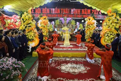 Ouverture de la fête du temple des rois Trân à Thai Binh 2024