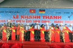 Ninh Thuan : inauguration de la centrale éolienne de Mui Dinh