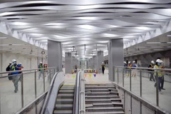 HCM-Ville: achèvement de la construction de l'étage B1 de la station souterraine de Ba Son
