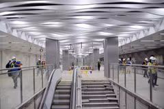 HCM-Ville: achèvement de la construction de l'étage B1 de la station souterraine de Ba Son