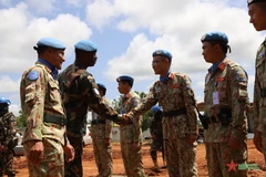 L'Unité de génie militaire n°1 du Vietnam à la FISNUA célèbre la Fête nationale