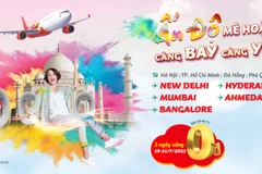 Vietjet lance une grande promotion pour célébrer sa 17e route Vietnam-Inde
