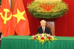 Vietnam-Cuba: conversation téléphonique entre Nguyen Phu Trong et Miguel Diaz-Canel Bermudez