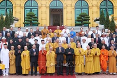 Le président To Lam rencontre des dignitaires religieux. Photo: VNA