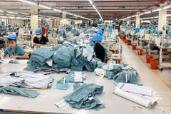 Société par actions de textile-habillement Tien Hung, implantée dans le district de Tien Lu, province de Hung Yen. Photo: laodong.vn