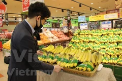 Des bananes vietnamiennes dans les rayons de la chaîne de supermarchés sud-coréenne Lotte Mart