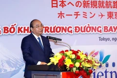 Nguyen Xuan Phuc à la cérémonie de publication de deux nouvelles lignes de Vietjet Air vers le Japon