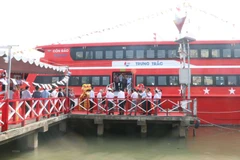 Inauguration de la ligne de navire à grande vitesse Can Tho-Tran De-Con Dao