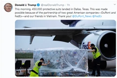 Donald Trump estime la coopération avec le Vietnam dans la lutte contre la pandémie de COVID-19