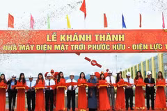 Ninh Thuan : Inauguration de la centrale électrique solaire Phuoc Huu-Dien luc 1
