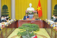 La vice-présidente Vo Thi Anh Xuan à la réunion du Fonds de patronage des enfants