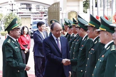 Le chef de l’Etat rend visite aux gardes-frontières de Dak Lak à l'occasion du Têt
