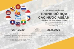 Bientôt la 3è exposition de peinture graphique des pays de l'ASEAN - Vietnam 2020 à Hanoï