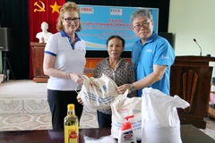 Remise d'aides à des victimes d'engins explosifs à Quang Binh et Binh Dinh