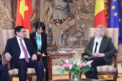 Le PM Pham Minh Chinh rencontre la présidente de la Chambre des représentants de Belgique