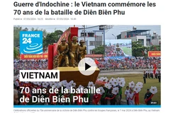 La cérémonie du 70e anniversaire de la Victoire de Dien Bien Phu couverte par les médias français 