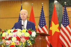 Allocution du président américain Joe Biden à la presse après son entretien avec le secrétaire général Nguyen Phu Trong