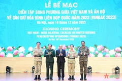 Clôture de l'exercice militaire conjoint Vietnam - Inde à Hanoï