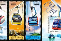 Une nouvelle collection de timbres présente des téléphériques vietnamiens