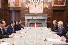 Le PM Pham Minh Chinh rencontre les présidents des Chambres basse et haute du Japon